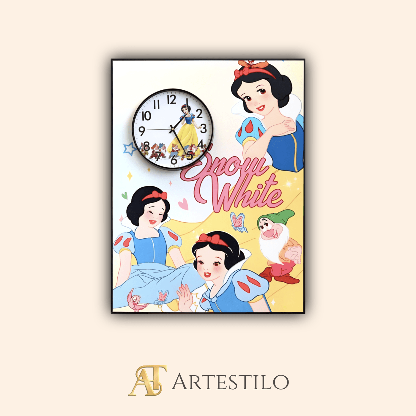 Pintura con reloj