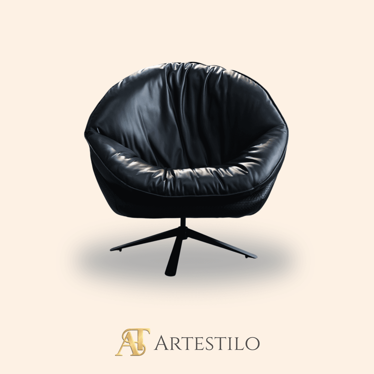 Sillón Huevo Negro