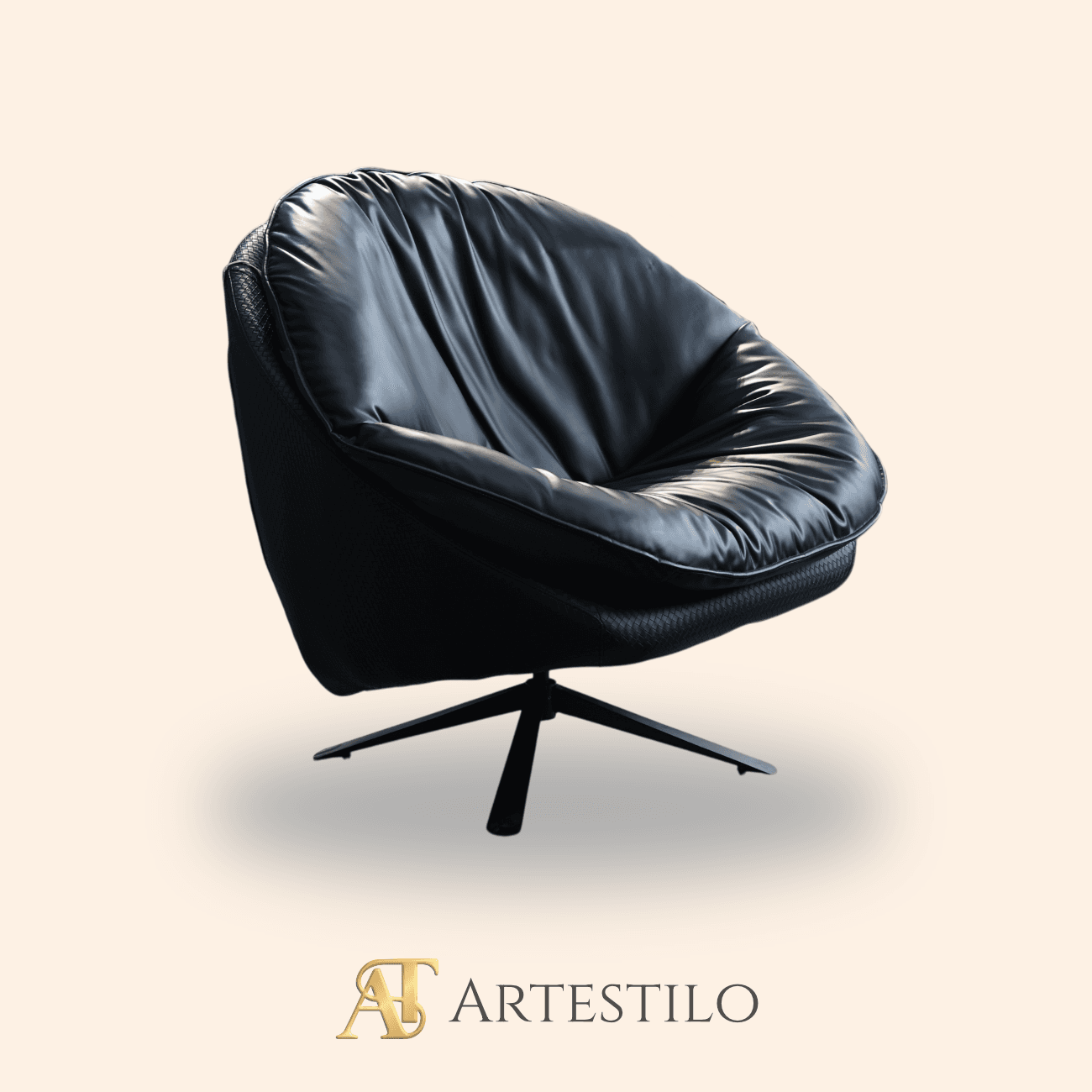 Sillón Huevo Negro