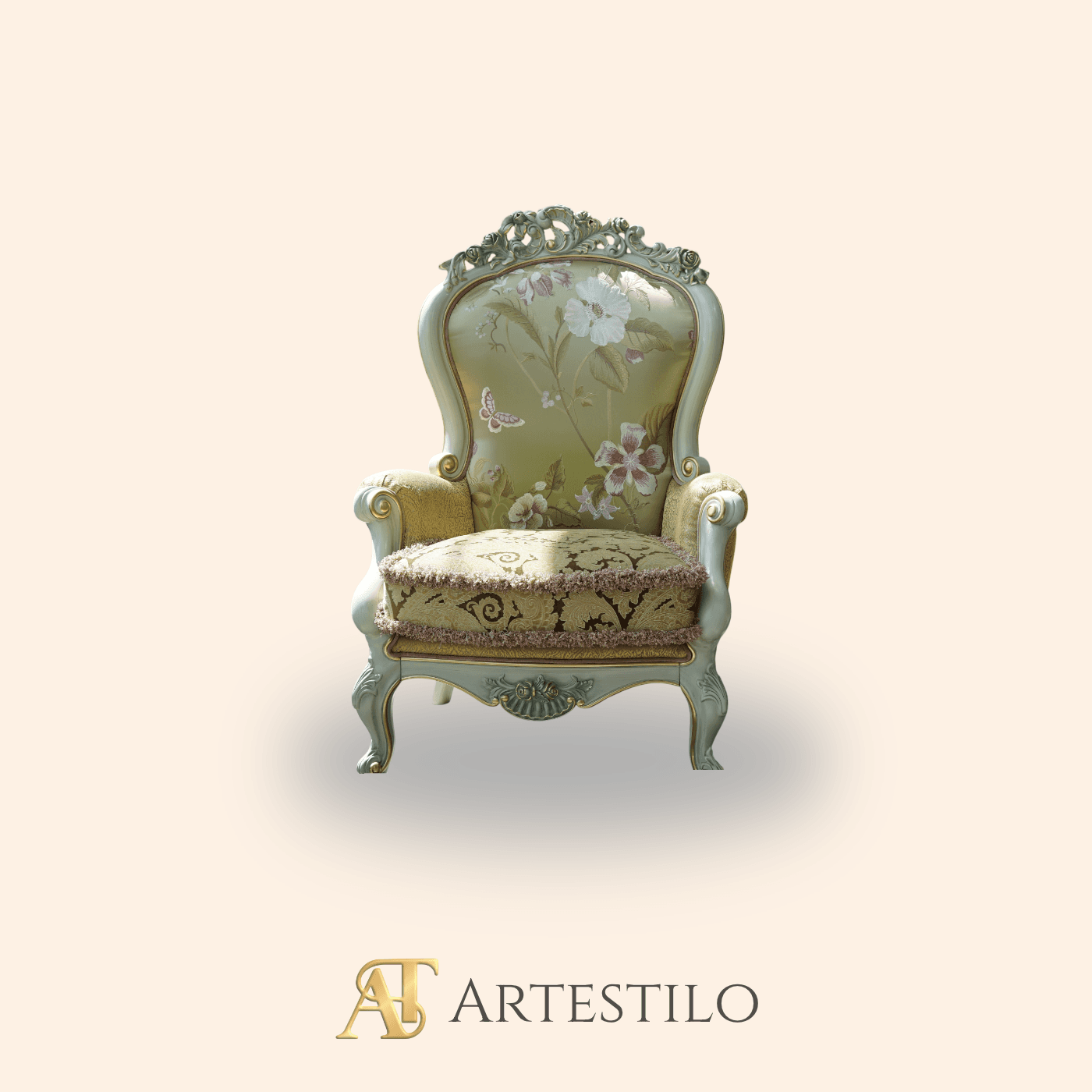 Sillón Rococo Floral